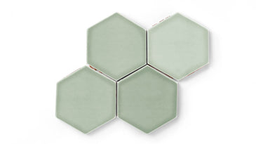 6" Hexagon Original Ceramic Tile in Rosemary Gloss