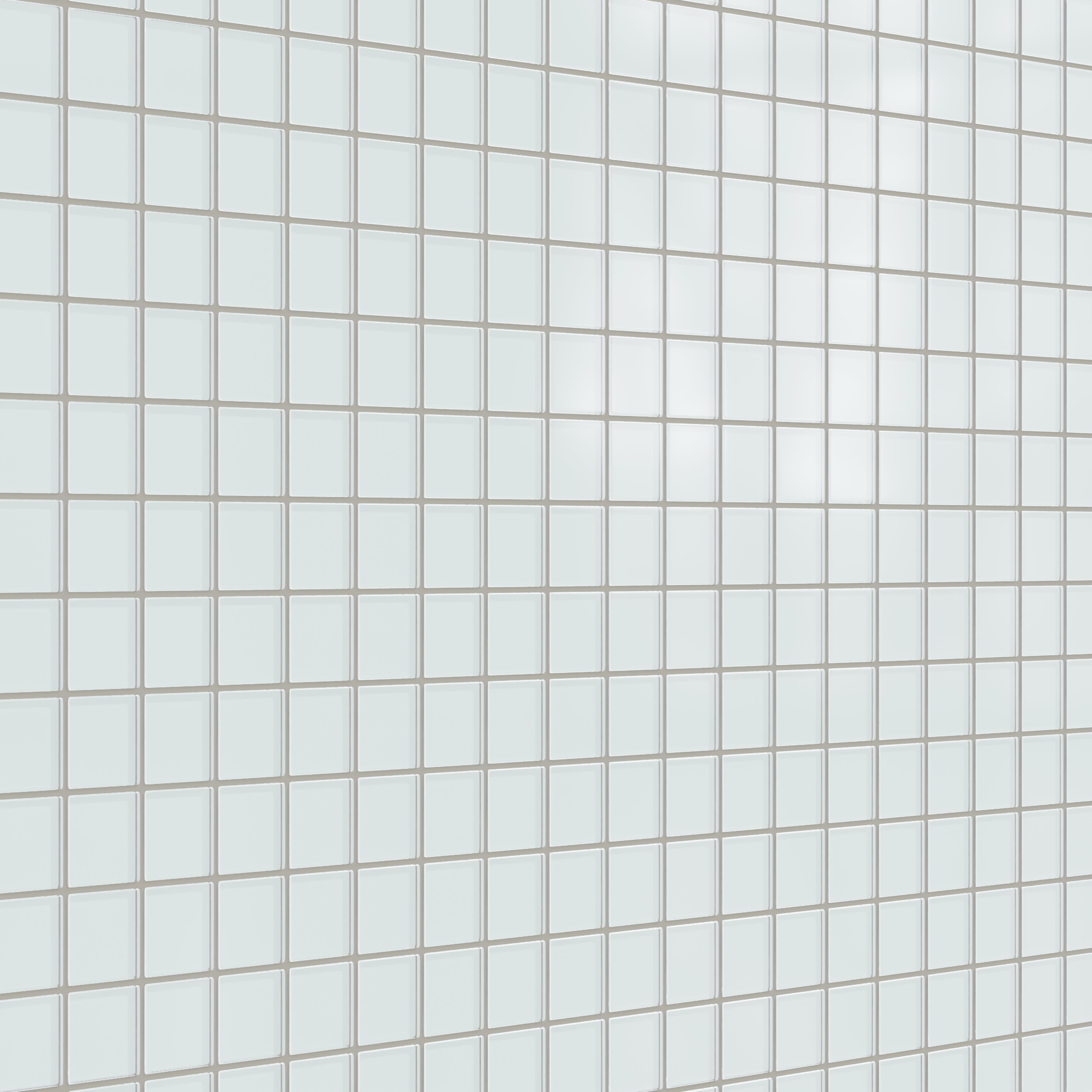 2x2 Straight Set Sheeted Glass Mosaic Tile in Warbler Matte