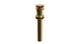 Lavatory Faucet Soft Touch Drain with Overflow in Polished Brass