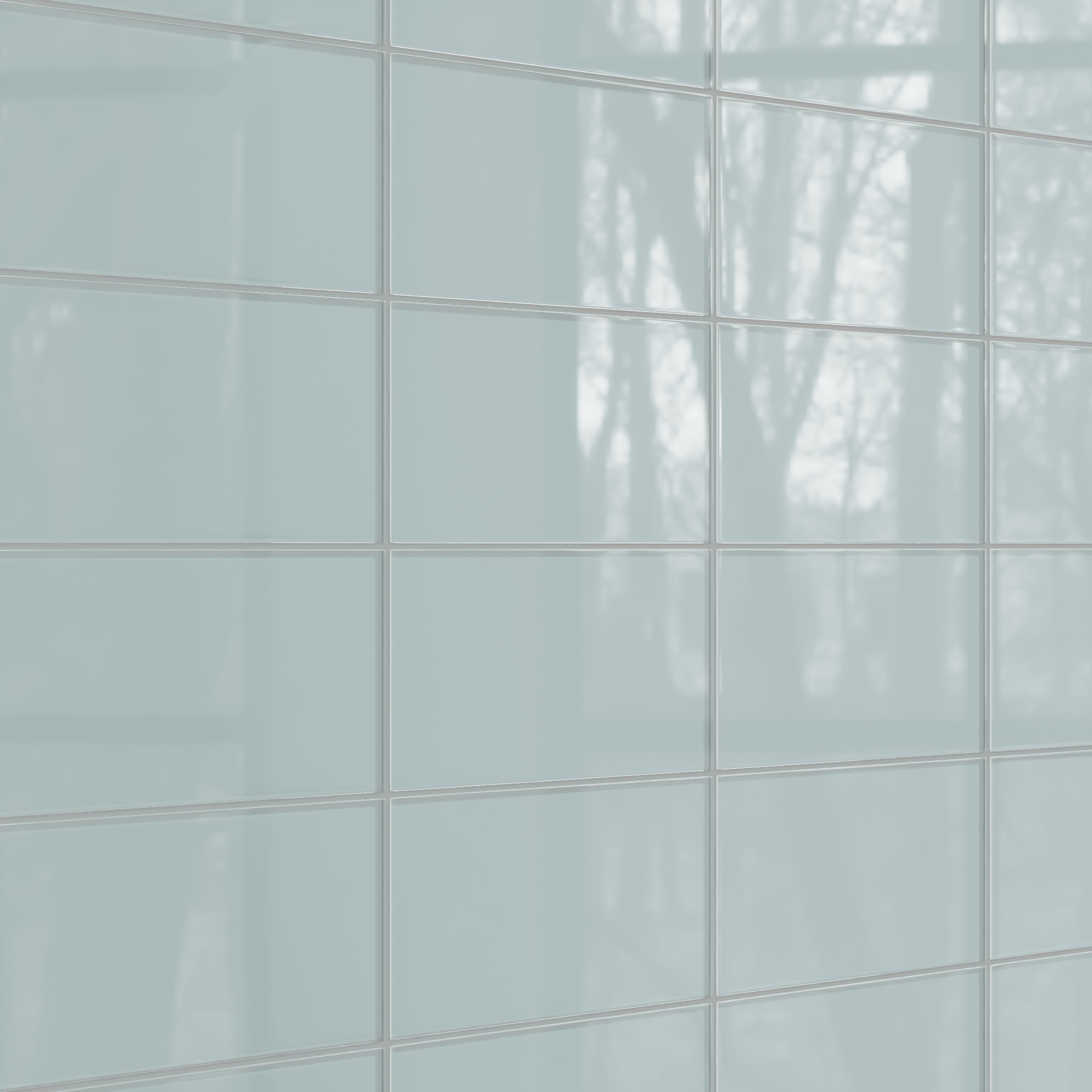 Great Blue Heron 6x12 Gloss Glass Tile - Fireclay Tile