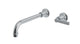 Emerson One Handle Wall Mount 10" Lavatory Faucet with Classic Lever Handle in Satin Chrome