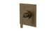 Flatiron One Handle Wall Mount Shower Trim with Linear Lever Handle in Antique Brass