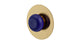 Foundry One Handle Wall Mount Shower Trim with Pebble Ceramic Knob Handle in Satin Brass