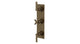 Flatiron Three Handle Wall Mount Shower Trim with Linear Cross/Linear Lever Handles in Antique Brass