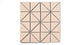 3" Triangle Sheeted - Quadrant Original Ceramic Mosaic Tile in Tumbleweed Matte