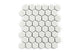 2" Hexagon Sheeted Original Ceramic Mosaic Tile in Limewash Matte