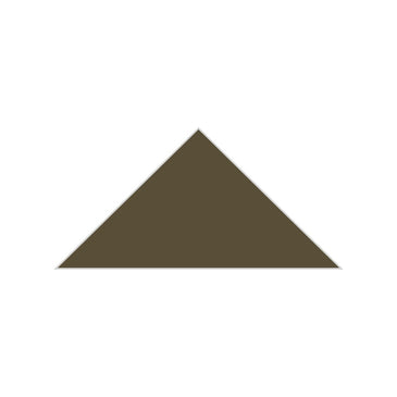 6" Triangle Original Ceramic Tile in Bonsai Matte