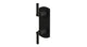 Emerson Two Handle Wall Mount Shower Trim with Classic Lever Handles in Matte Black
