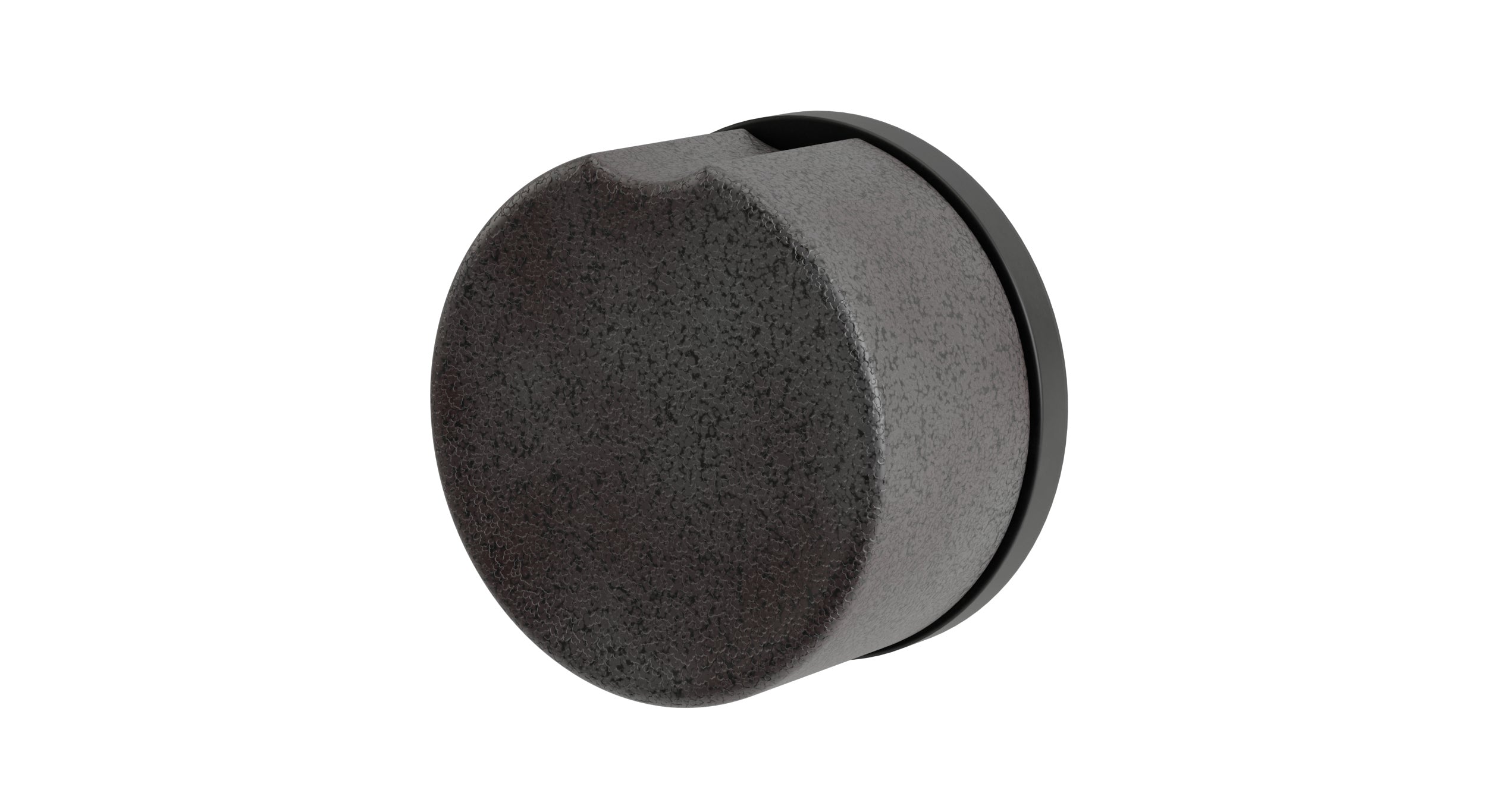 Foundry One Handle Wall Mount Diverter/Volume Control Shower Trim with Groove Ceramic Knob Handle in Oil Rubbed Bronze