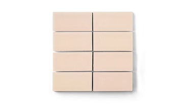 2x4 Straight Set Sheeted Original Ceramic Mosaic Tile in Tumbleweed Matte