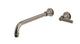 Emerson One Handle Wall Mount 12" Lavatory Faucet with Classic Lever Handle in Antique Nickel