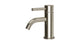Contour One Handle Deck Mount Monoblock Lavatory Faucet with Soft Lever Handle in French Nickel