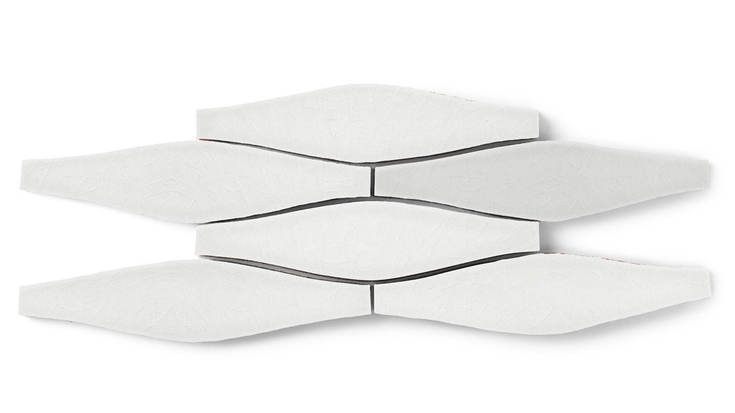 Wave Original Ceramic Tile in Frost Gloss