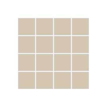 2x2 Straight Set Sheeted Original Ceramic Mosaic Tile in Dolomite Gloss