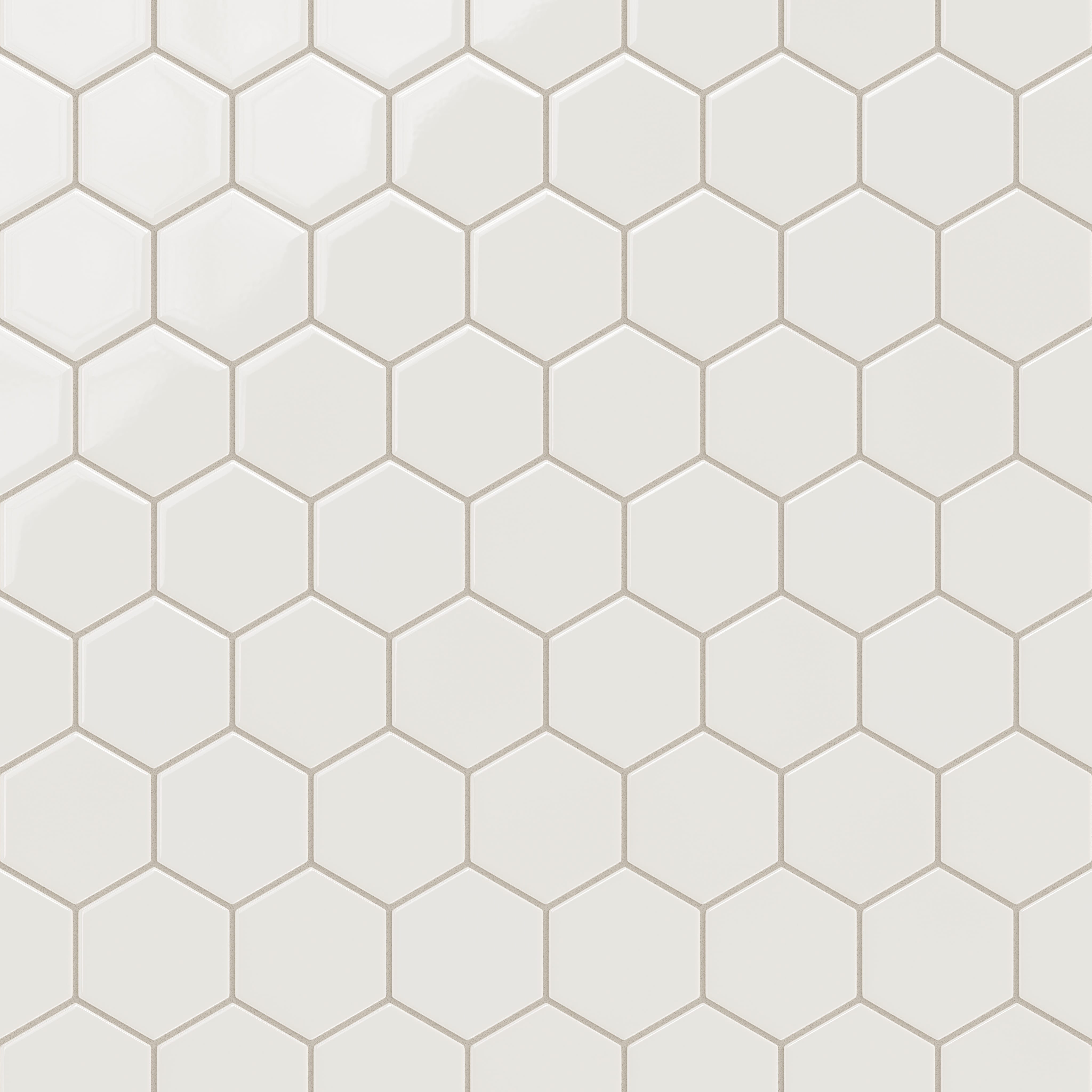 4 Inch Hexagon Quick Ship Sample in Feldspar Gloss