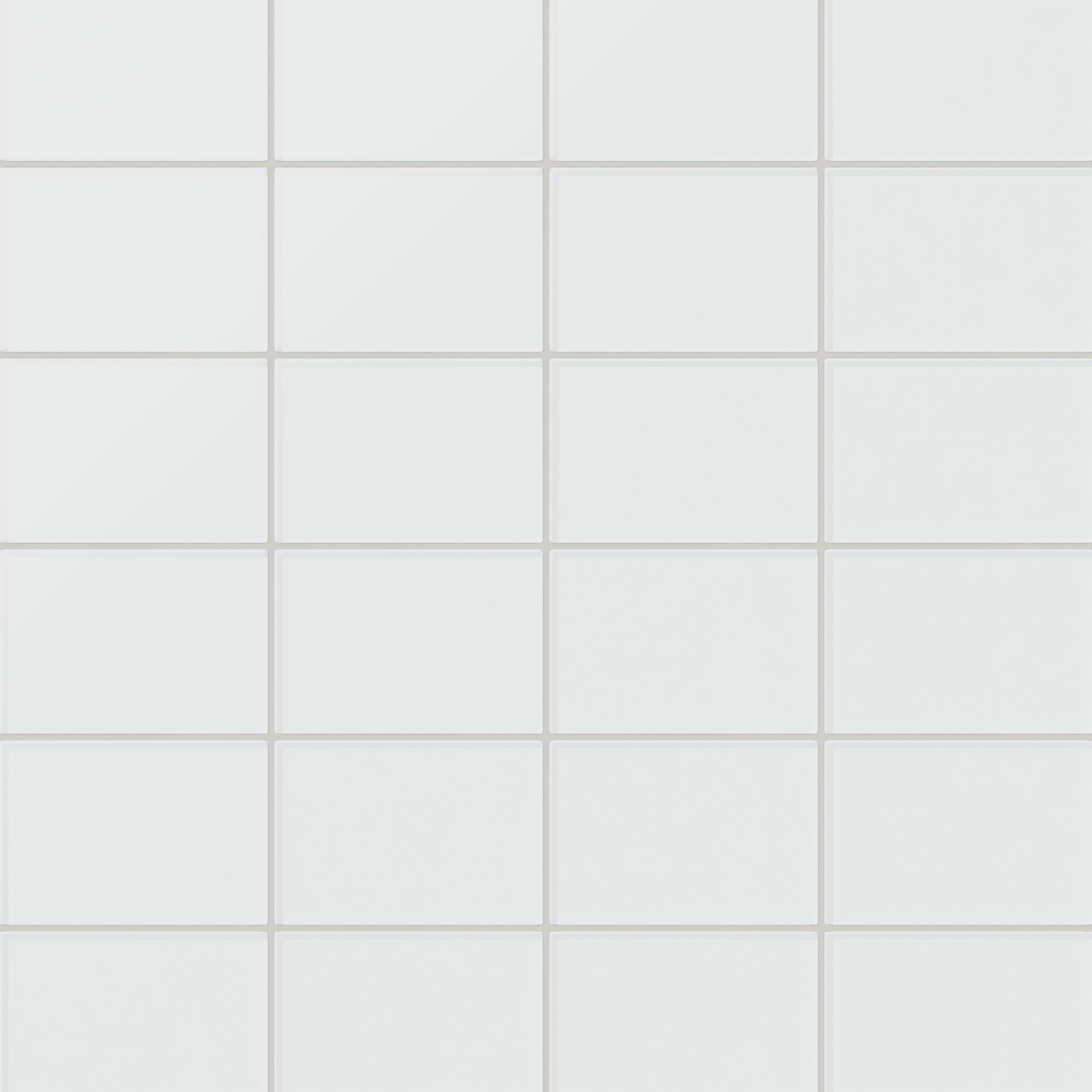 4x6 Glass Tile in Egret Matte