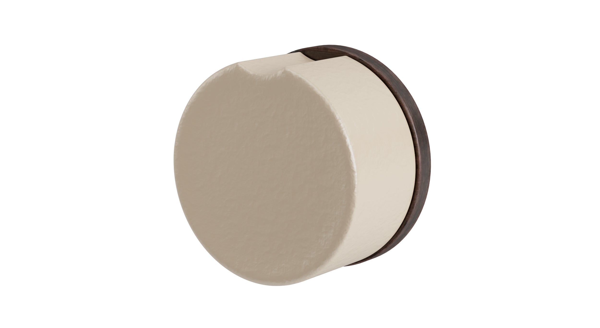Foundry One Handle Wall Mount Diverter/Volume Control Shower Trim with Groove Ceramic Knob Handle in Antique Bronze