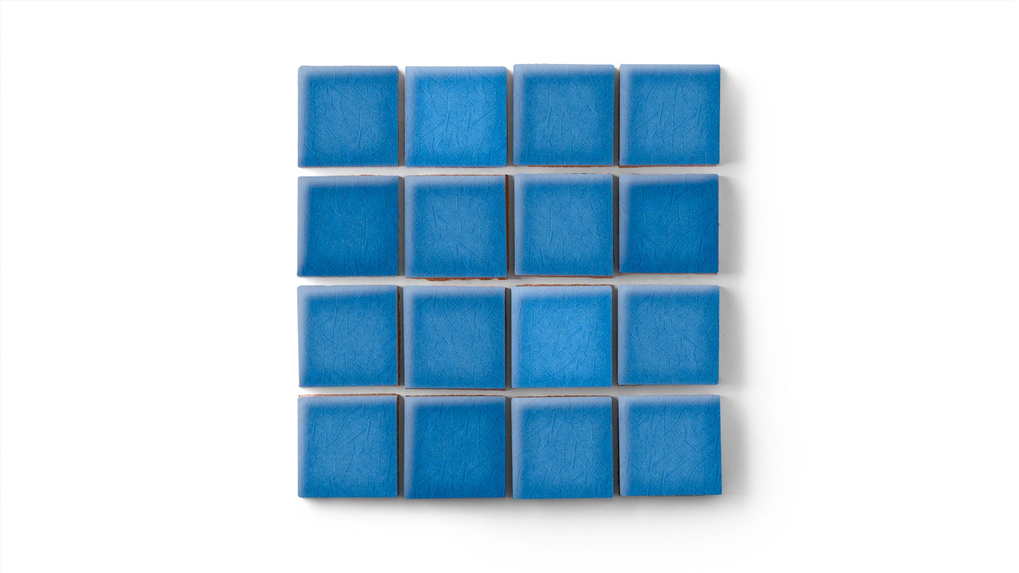 2x2 Straight Set Sheeted Original Ceramic Mosaic Tile in Aegean Sea Gloss