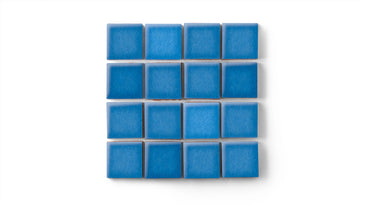 2x2 Straight Set Sheeted Original Ceramic Mosaic Tile in Aegean Sea Gloss