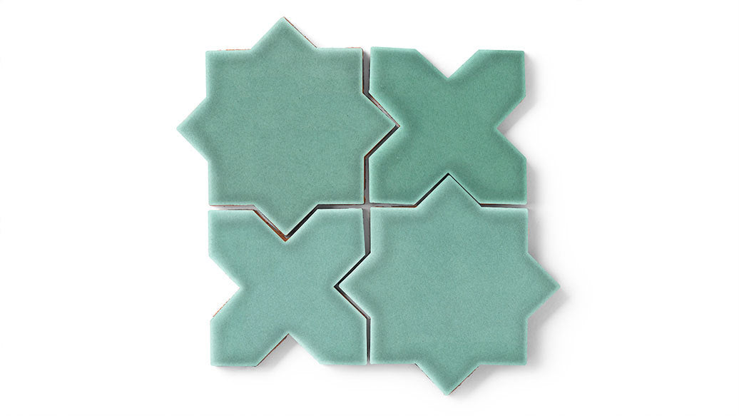 Star & Cross Original Ceramic Tile in Amalfi Coast Gloss