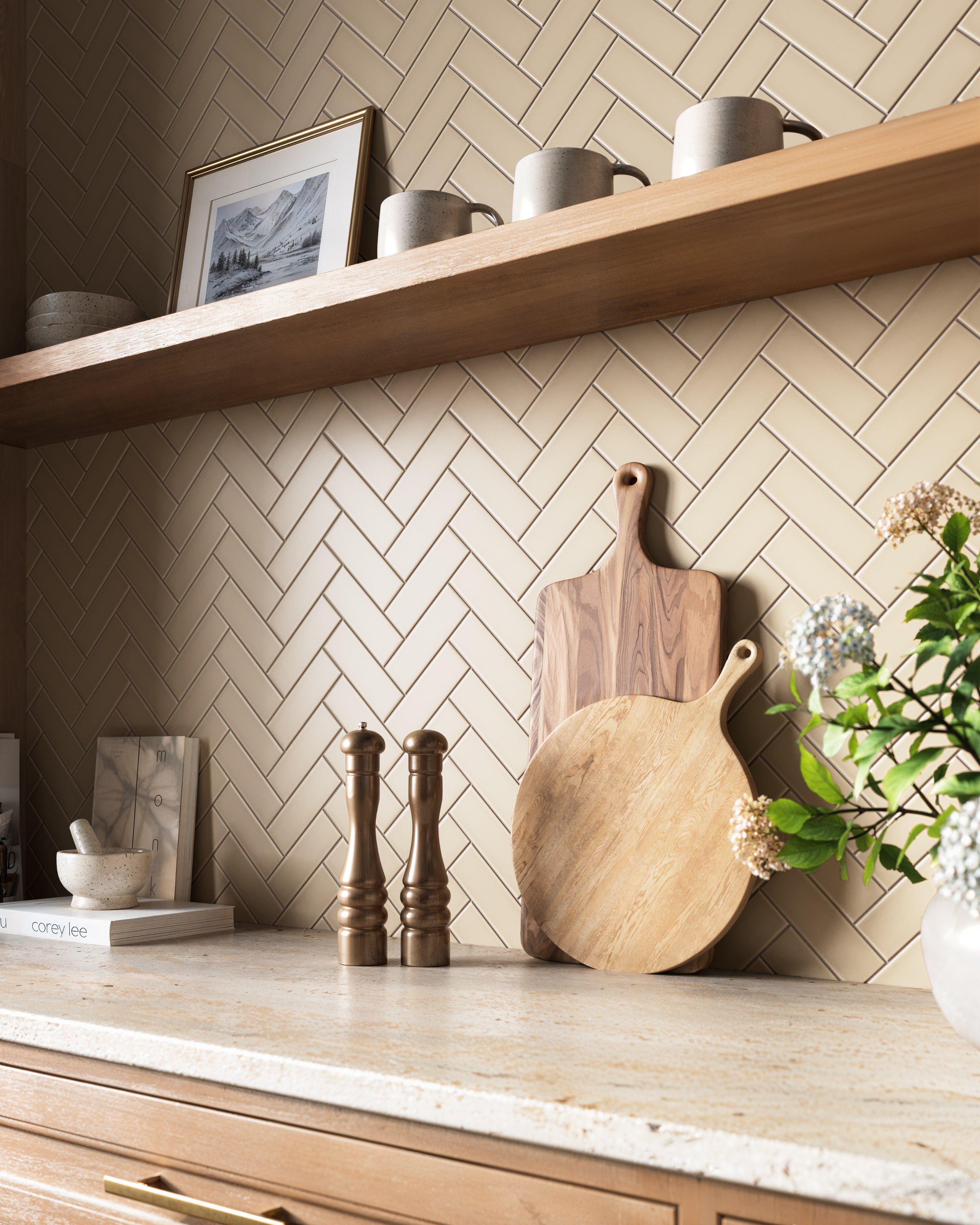 2x6 Original Ceramic Tile in Sweet Pea Matte