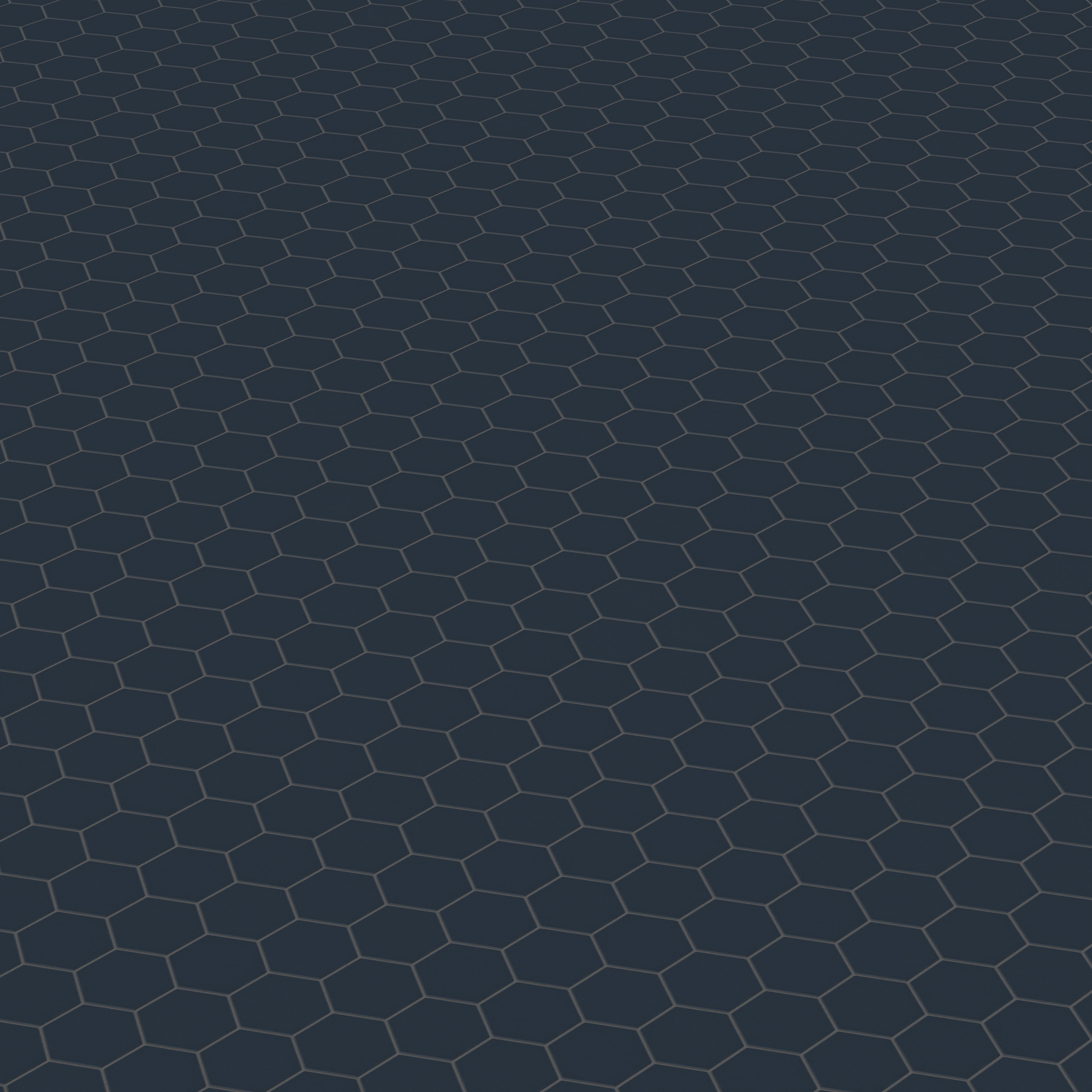 4" Hexagon Original Ceramic Tile in Navy Blue Matte