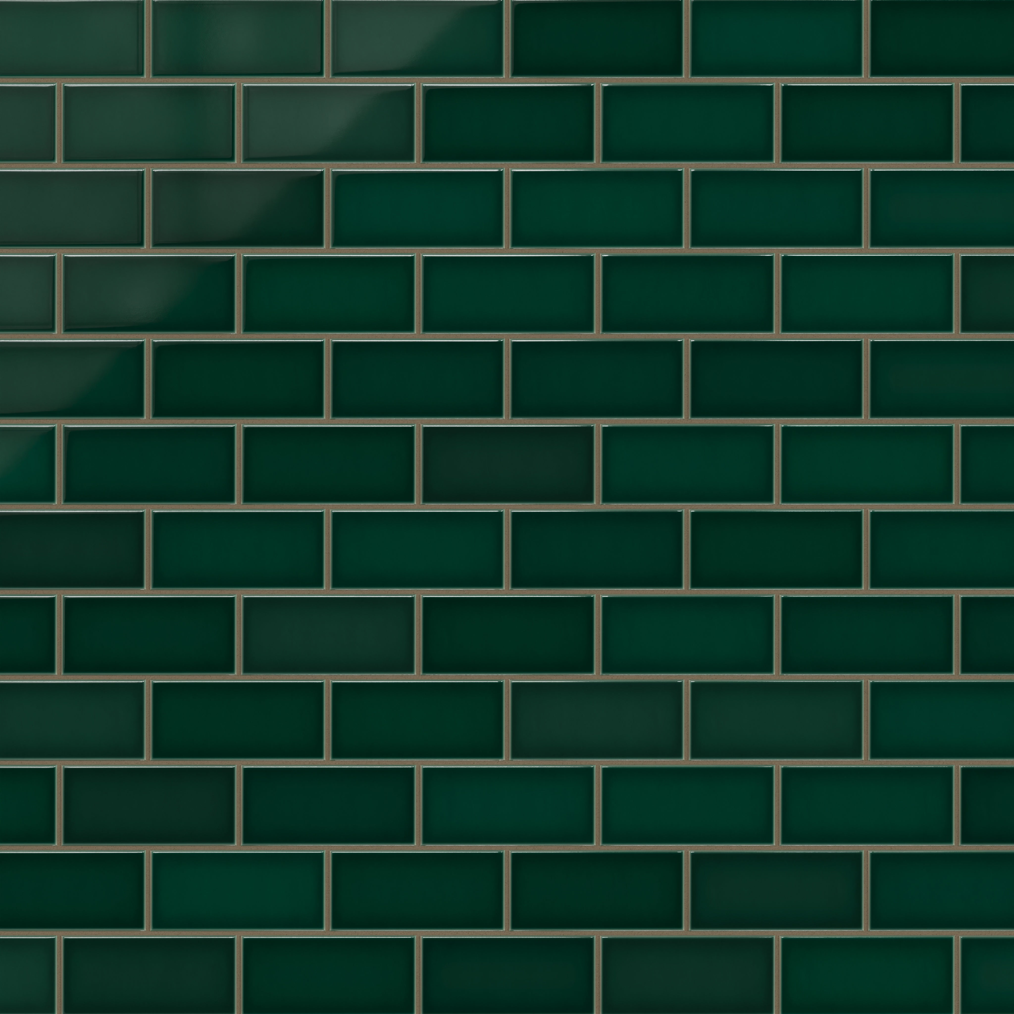 Evergreen 3x6 Gloss Original Ceramic Tile - Fireclay Tile