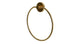 Flatiron Towel Ring in Satin Brass