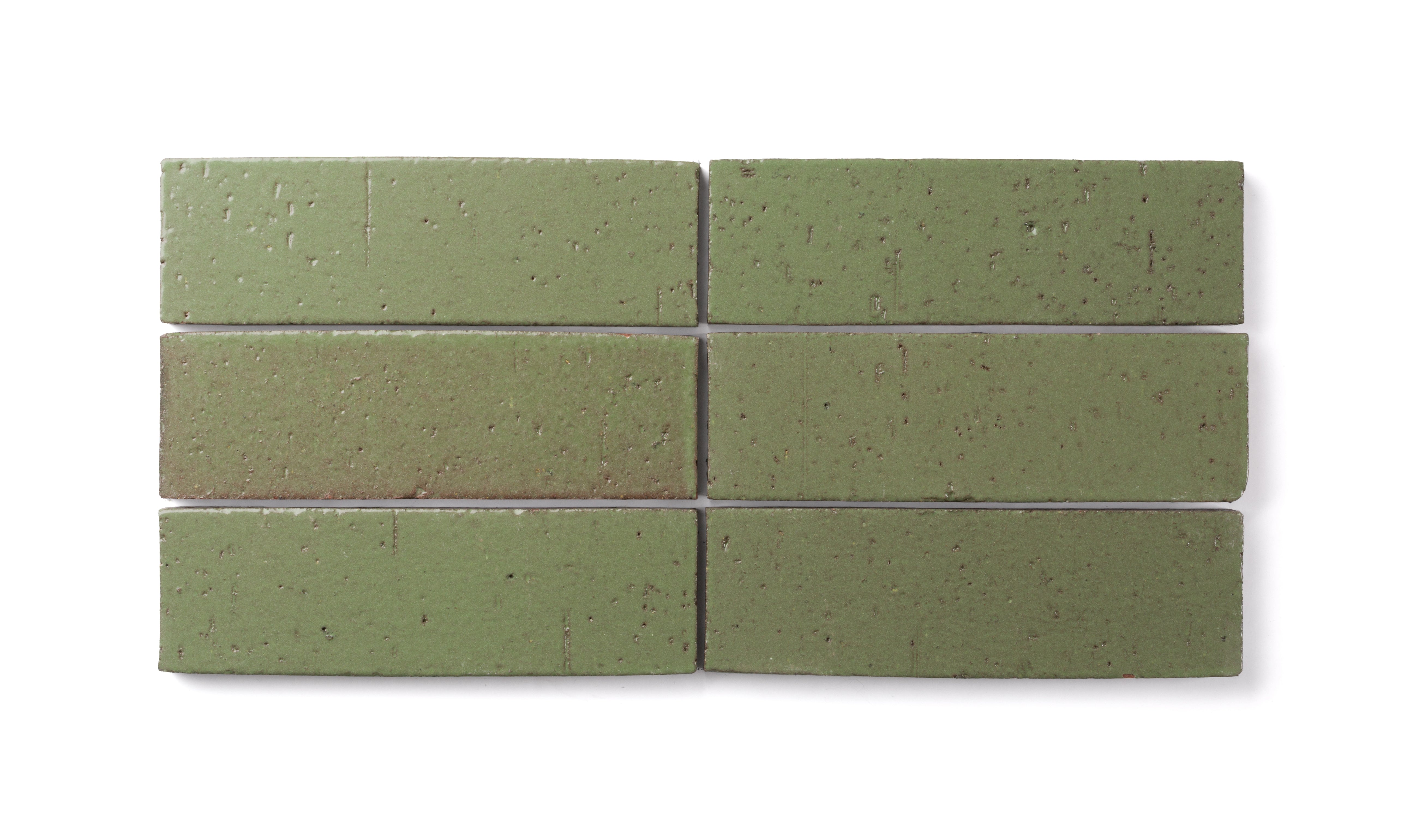 Green Mountains 2.5x8 Gloss Brick Tile - Fireclay Tile