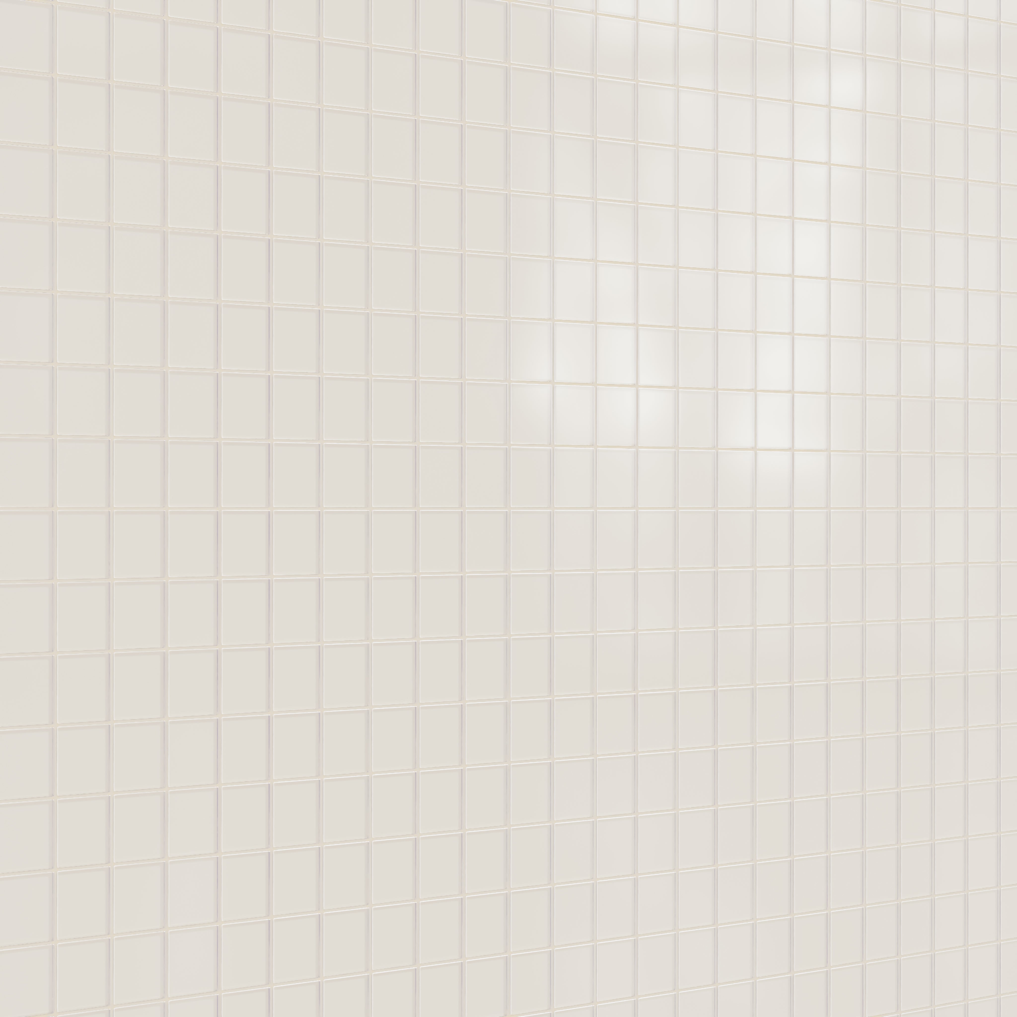 3x3 Straight Set Sheeted Glass Mosaic Tile in Dove Matte
