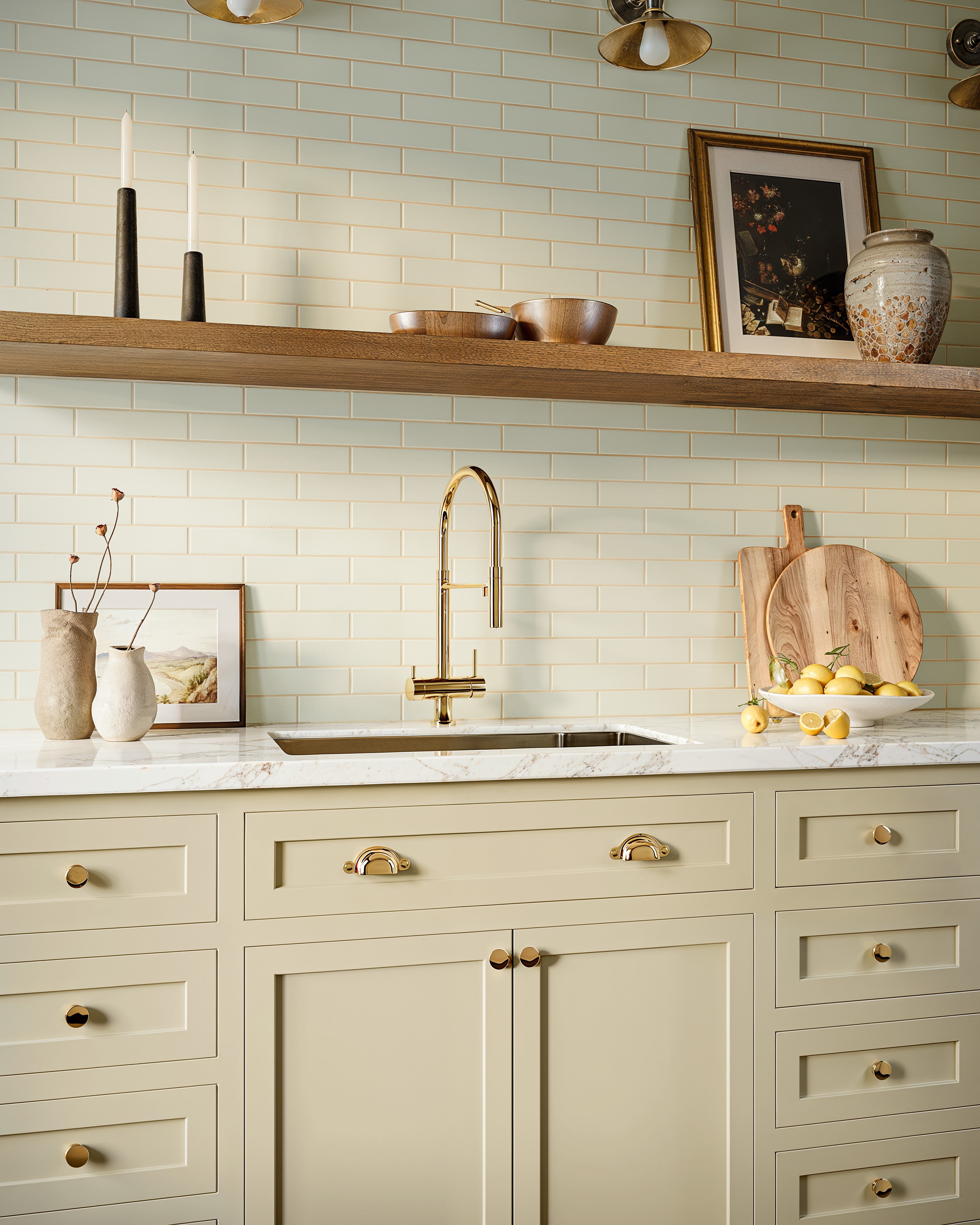 2x8 Original Ceramic Tile in Limewash Matte