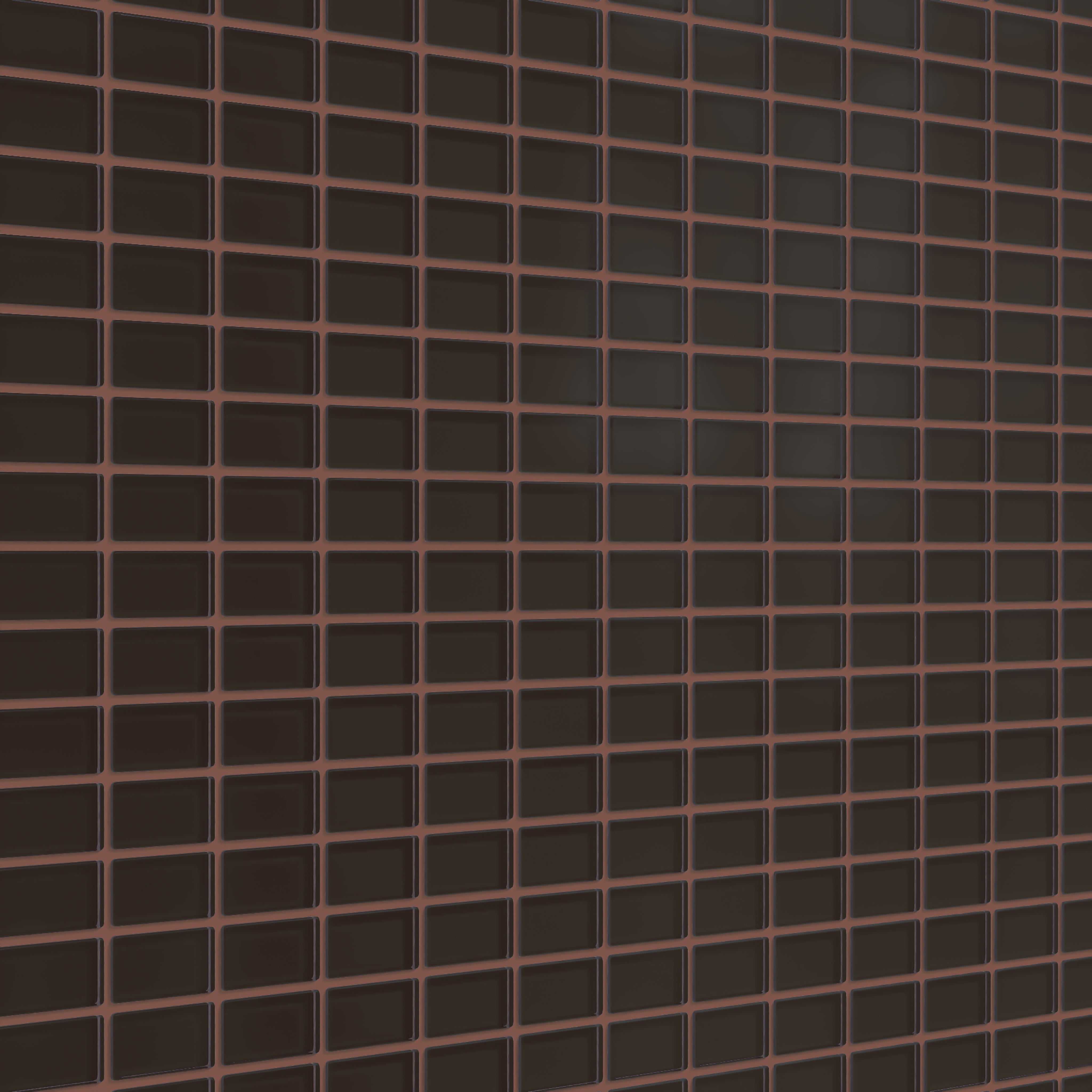 1x2 Straight Set Sheeted Glass Mosaic Tile in Nighthawk Matte