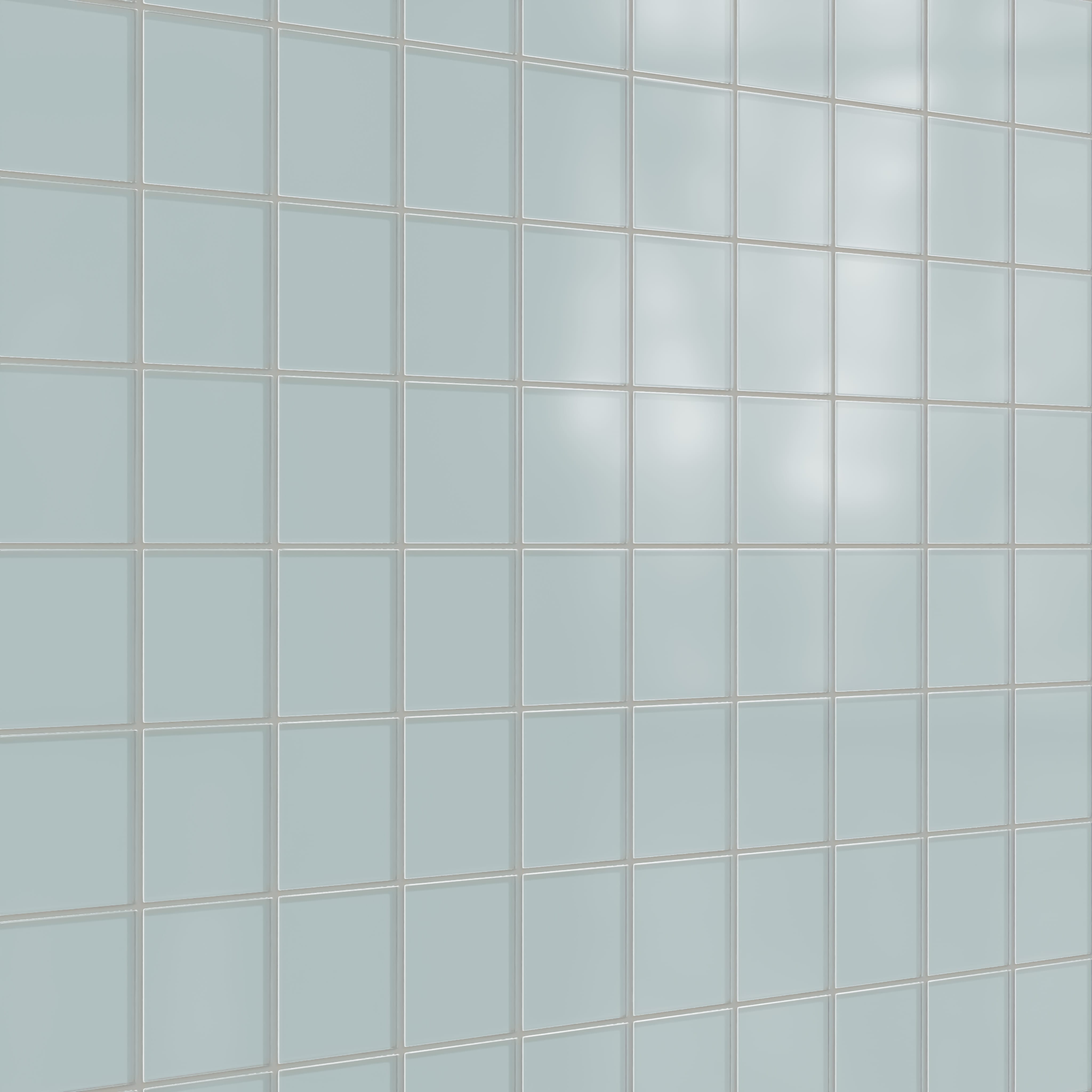 Quick Ship 4x4 Glass Tile in Great Blue Heron Matte