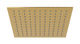 Flatiron 12" Shower Head in French Brass