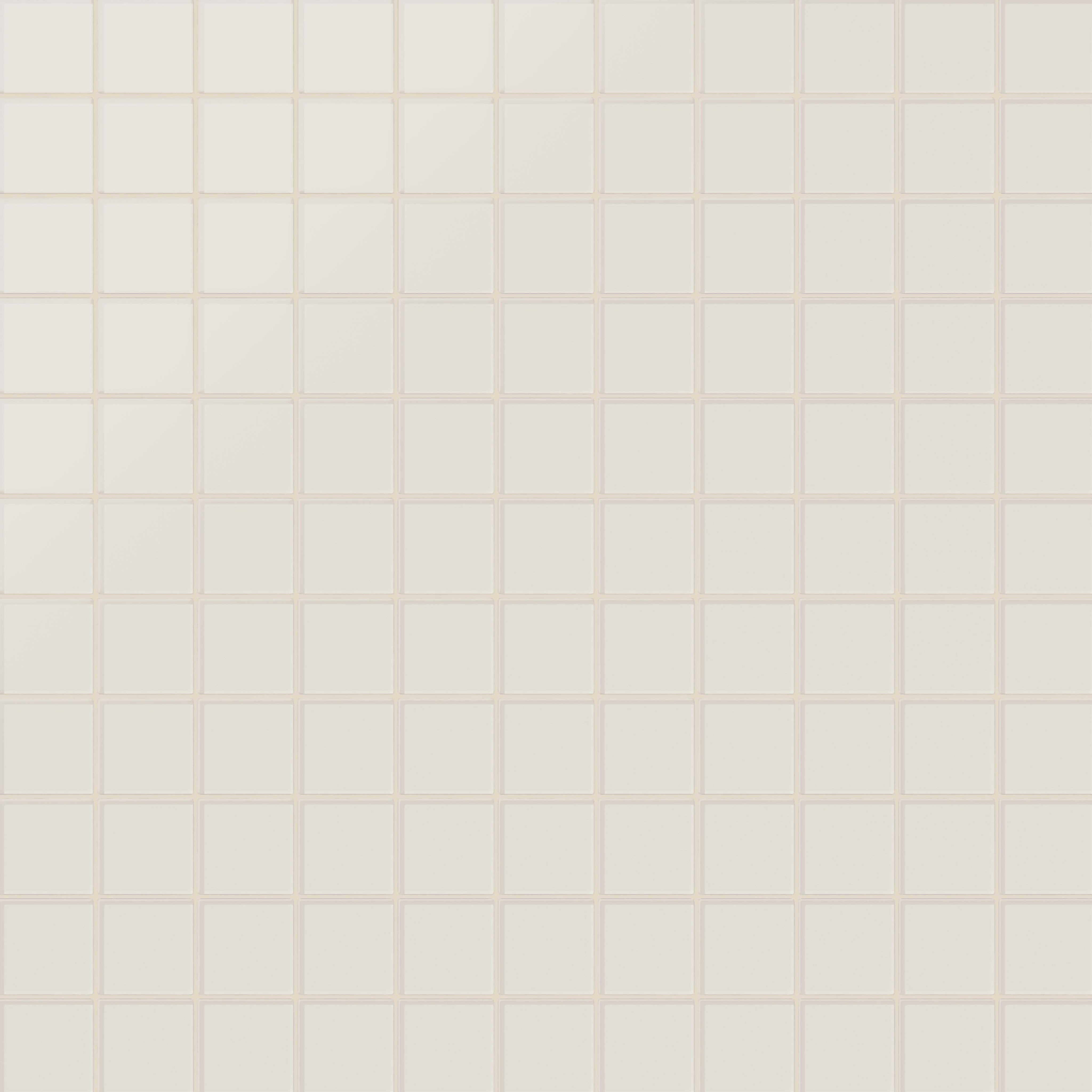 3x3 Straight Set Sheeted Glass Mosaic Tile in Dove Matte
