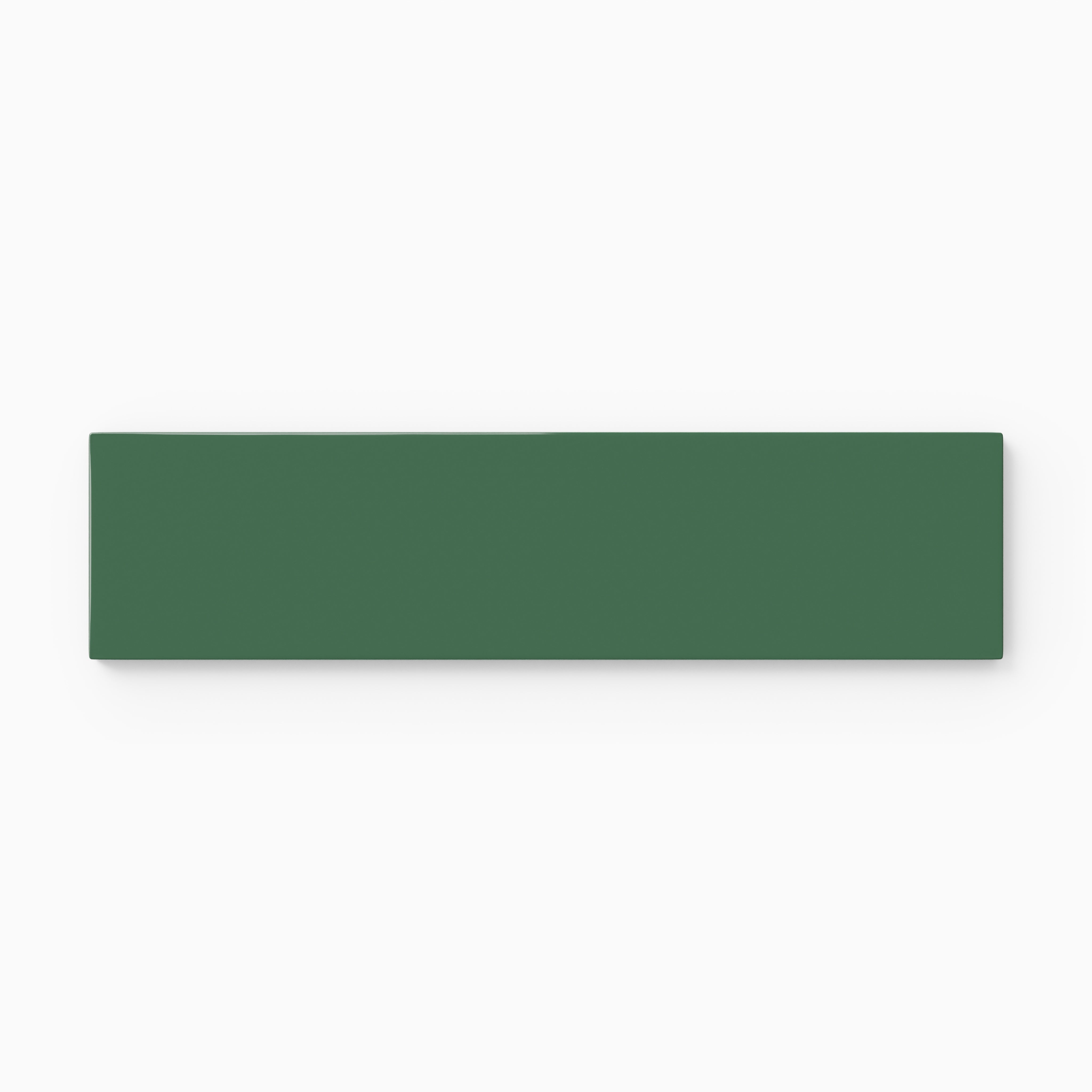 2x8 Natural Press Ceramic Tile in Viridian Gloss