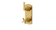 Emerson Two Handle Wall Mount Shower Trim with Classic Cross/Classic Lever Handles in French Brass