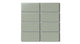 2x4 Straight Set Sheeted Natural Press Ceramic Mosaic Tile in Terre Verte Matte