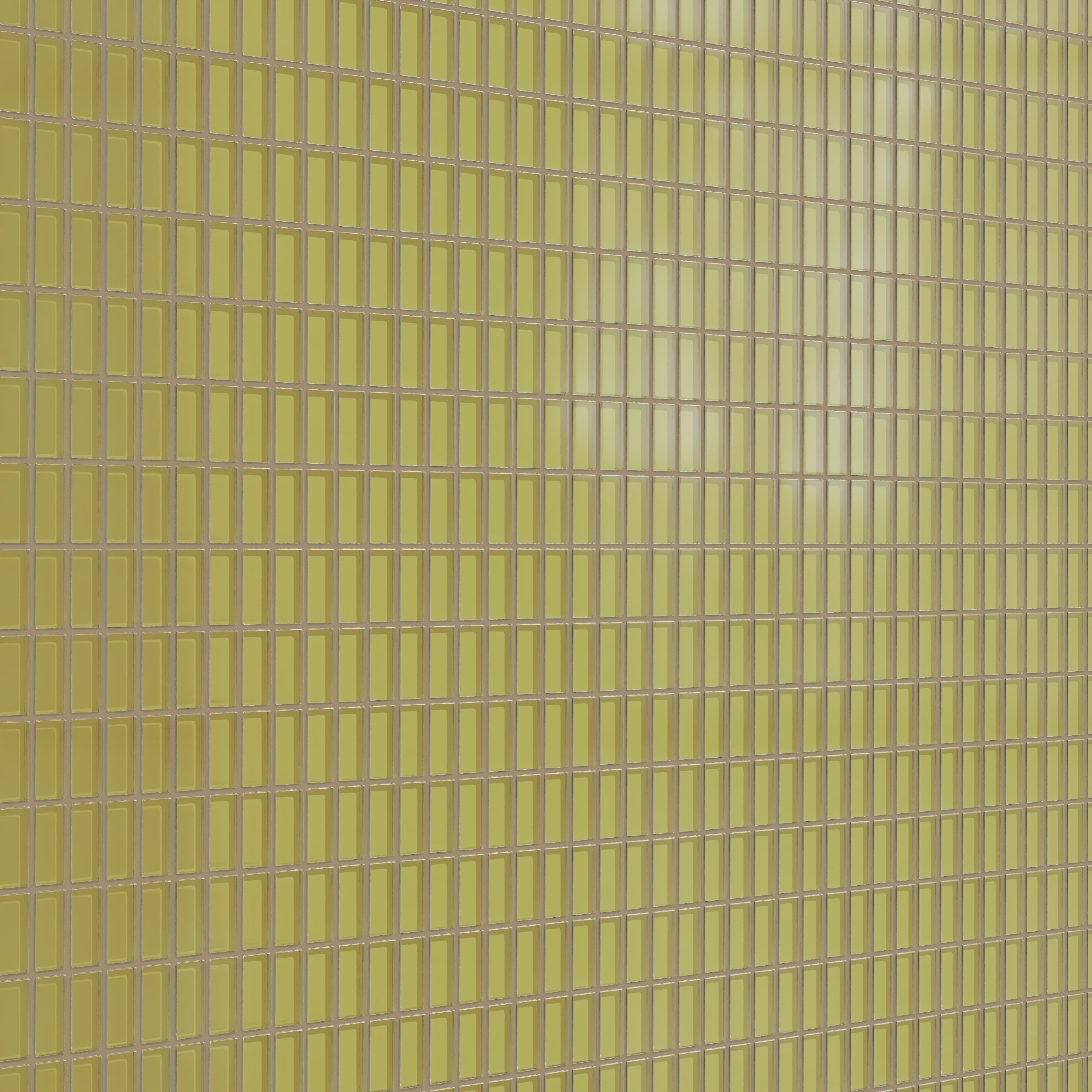 1x2 Straight Set Sheeted Glass Mosaic Tile in Pine Siskin Matte