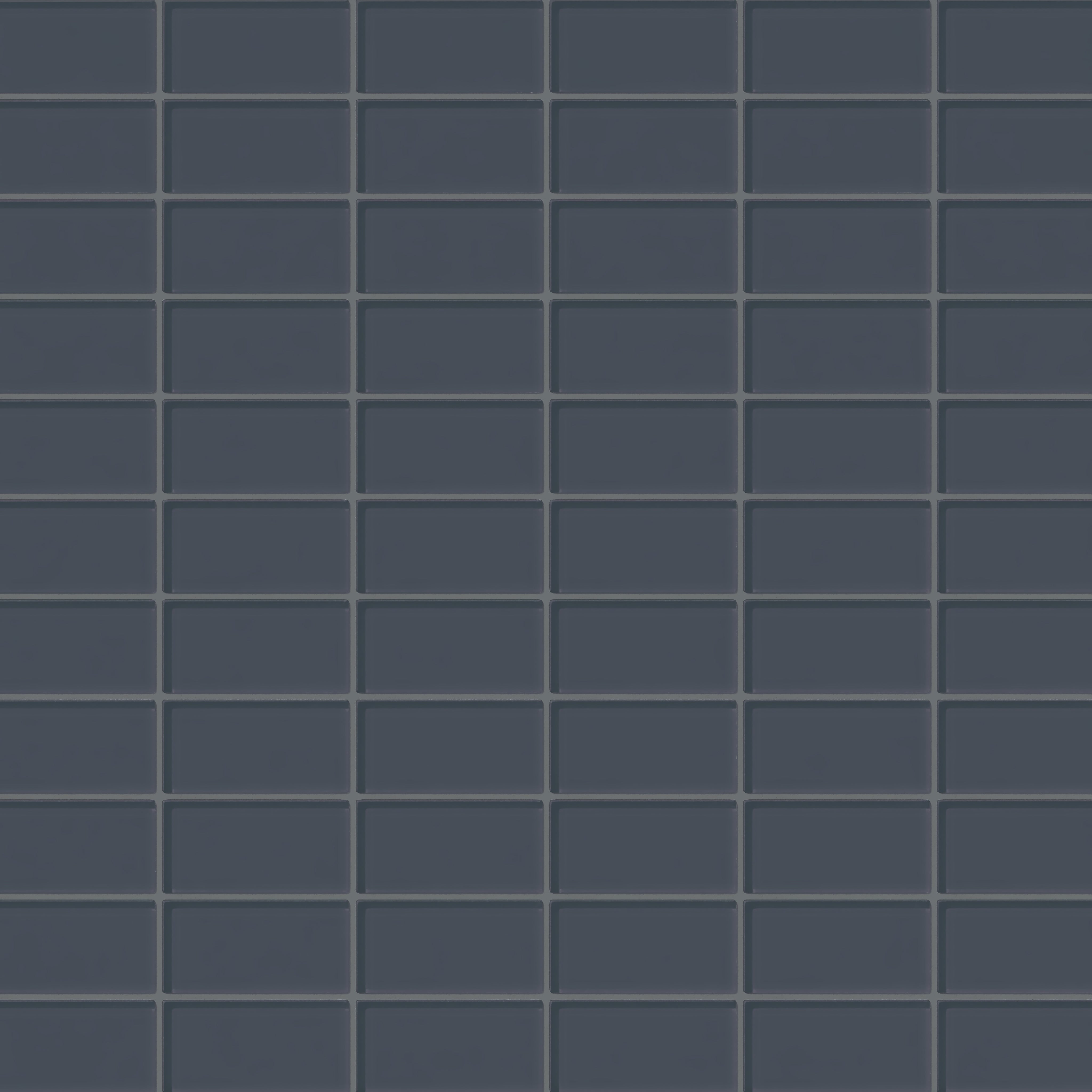2x4 Straight Set Sheeted Glass Mosaic Tile in Junco Gloss