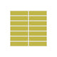 1x4 Straight Set Sheeted Original Ceramic Mosaic Tile in Palm Tree Matte