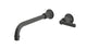 Emerson One Handle Wall Mount 10" Lavatory Faucet with Classic Lever Handle in Blackened Nickel