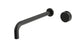 Foundry One Handle Wall Mount 12" Lavatory Faucet with Barrel Knob Handle in Oil Rubbed Bronze