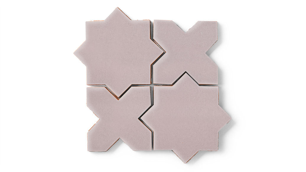 Star & Cross Original Ceramic Tile in Painted Sky Gloss