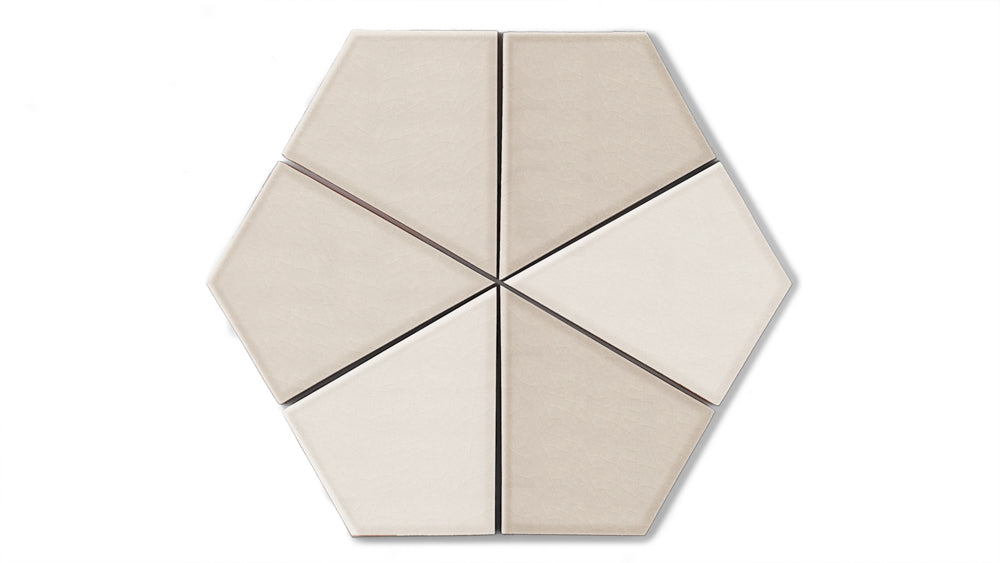 Hexite Original Ceramic Tile in Sand Dune Gloss