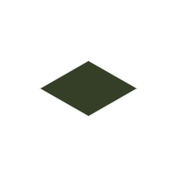 Large Diamond Original Ceramic Tile in Hunter Green Gloss