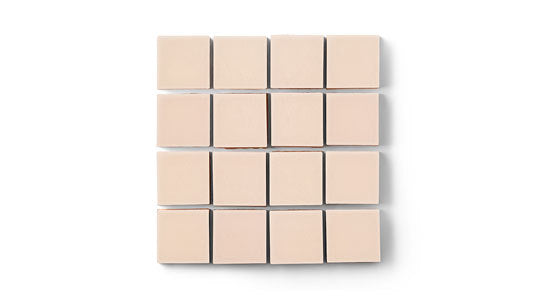 2x2 Straight Set Sheeted Original Ceramic Mosaic Tile in Tumbleweed Matte