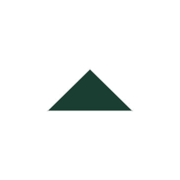 4" Triangle Original Ceramic Tile in Evergreen Matte