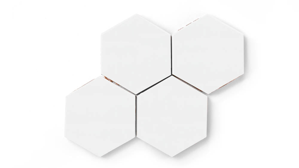6" Hexagon Original Ceramic Tile in Calcite Gloss