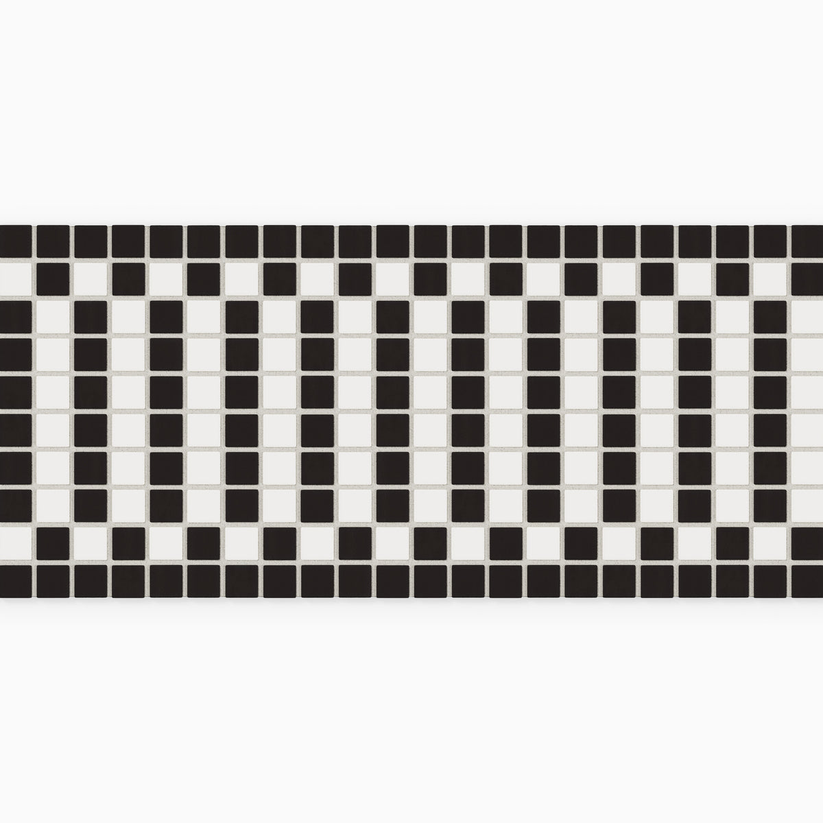Nocturne Ribbon 1x1 Straight Set Sheeted Matte Original Ceramic Tile